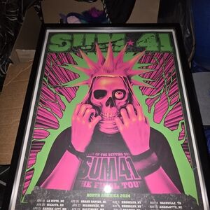 Pink and Green Art Print